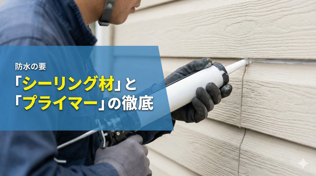 外壁の隙間を埋めるシーリング(コーキング)作業